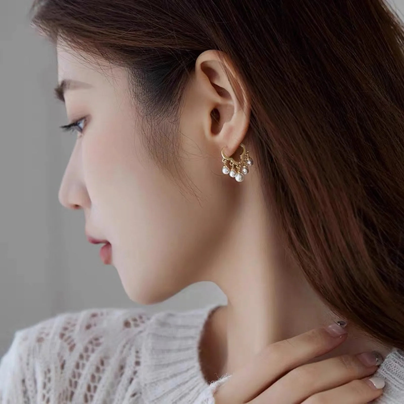 Cloud Earrings - Simple Studs, Light Luxury