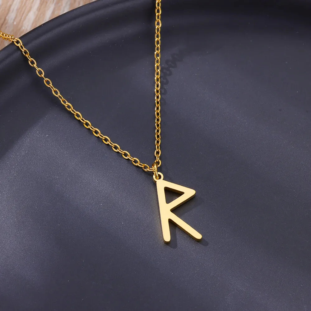 Viking Rune Necklace - Stainless Steel, Norse