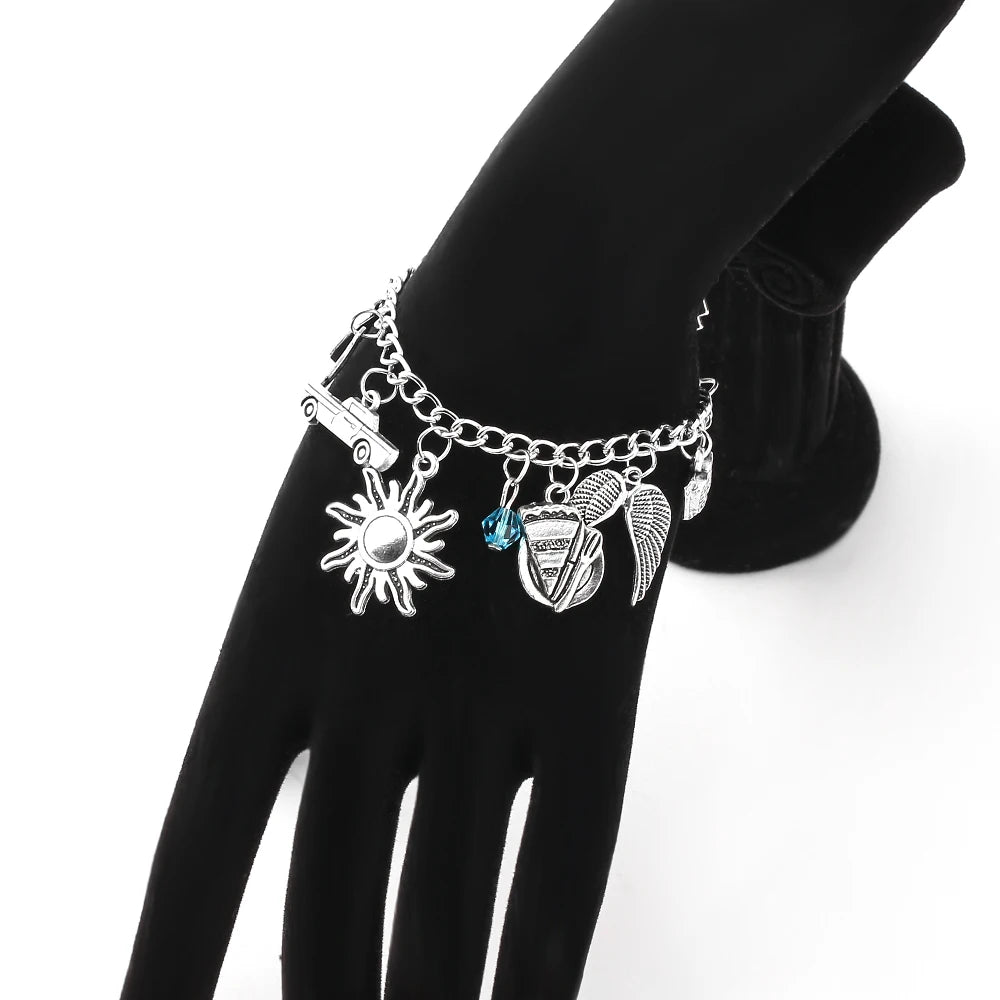 Supernatural Inspired Charm Bracelets - Dean Winchester, Gothic, Chain