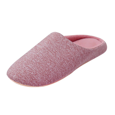 Plush House Slippers - Round Toe, Furry, Warm