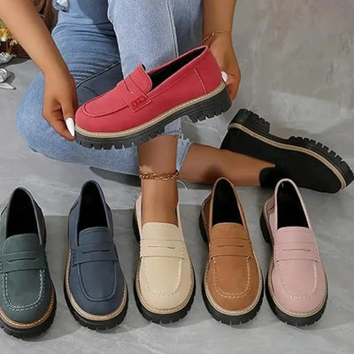 Slip-On Loafers - Casual Walking Shoes