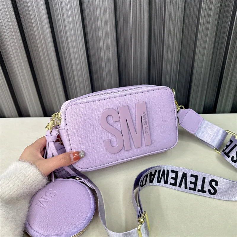 STEVE MADDEN Bag - Wide Strap, Small Square Crossbody