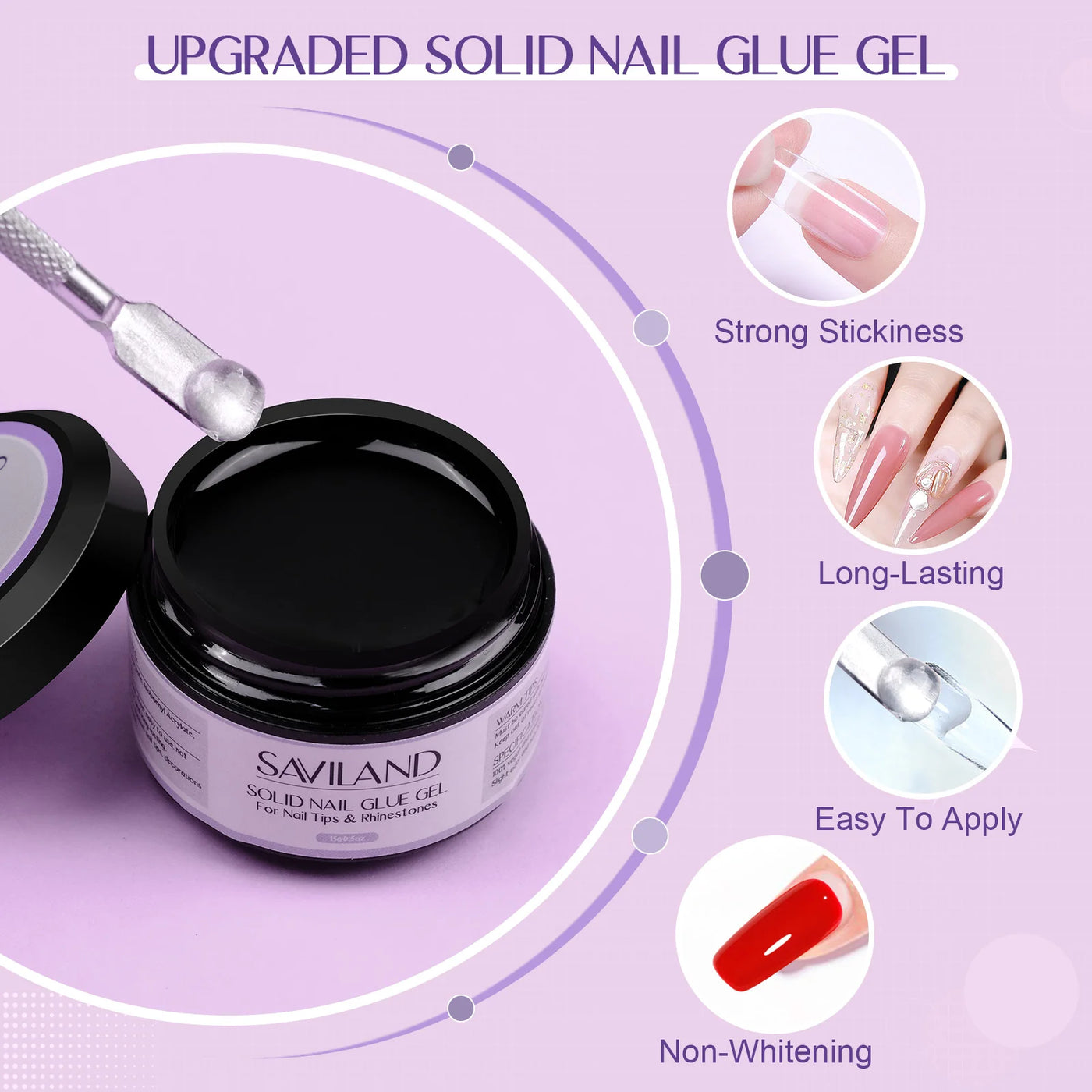 500pcs Gel X Nail Kit - Coffin & Almond Tips with UV Lamp