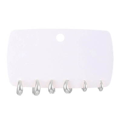 3 Pairs Hoop Earrings Set -  Lightweight