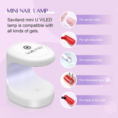 500pcs Gel X Nail Kit - Coffin & Almond Tips with UV Lamp