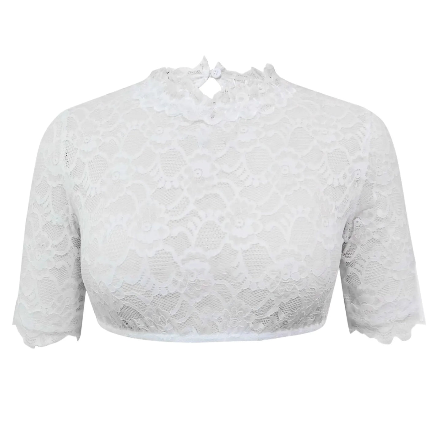 Bavarian Dirndl Blouse - Lace, See-Through, Oktoberfest
