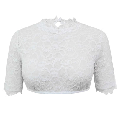 Bavarian Dirndl Blouse - Lace, See-Through, Oktoberfest