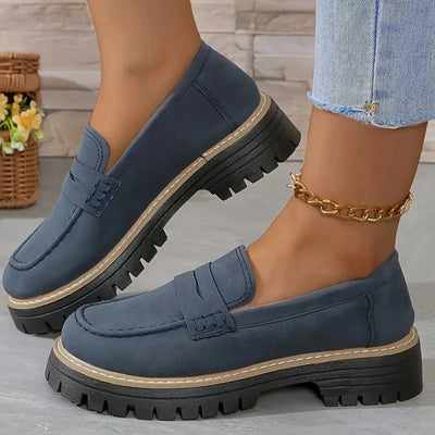 Slip-On Loafers - Casual Walking Shoes