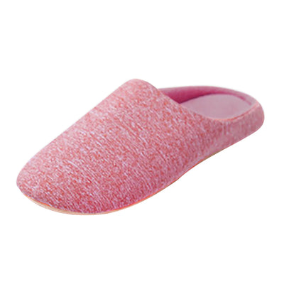 Plush House Slippers - Round Toe, Furry, Warm