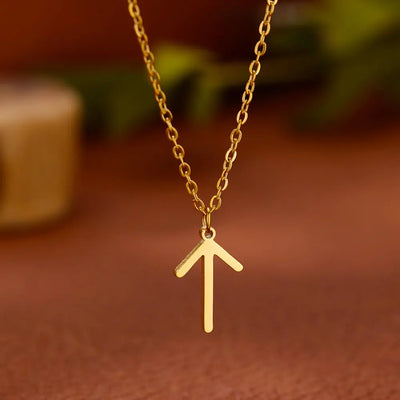 Viking Rune Necklace - Stainless Steel, Norse