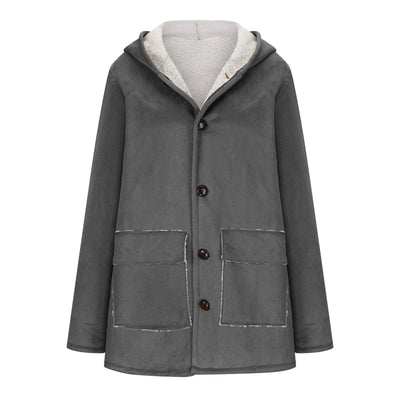 Hooded Wool Overcoat - Warm, Winter, Casual