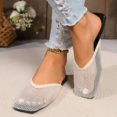 Mesh Flats Slipper - Non-Slip, Breathable