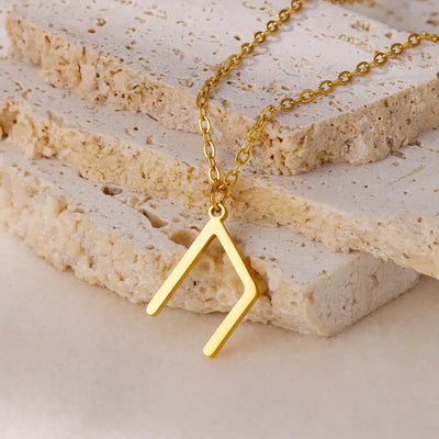 Viking Rune Necklace - Stainless Steel, Norse