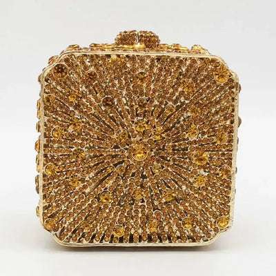 Crystal Evening Clutch Bag - Rhinestone, Bridal, Minaudiere