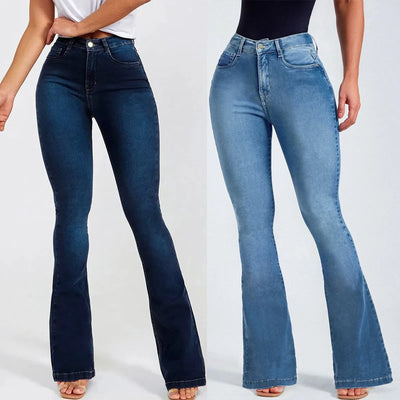 High Waist Flare Jeans - Vintage, Skinny, Bootcut