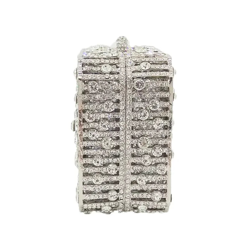 Crystal Evening Clutch Bag - Rhinestone, Bridal, Minaudiere