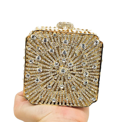 Crystal Evening Clutch Bag - Rhinestone, Bridal, Minaudiere