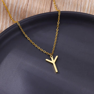 Viking Rune Necklace - Stainless Steel, Norse
