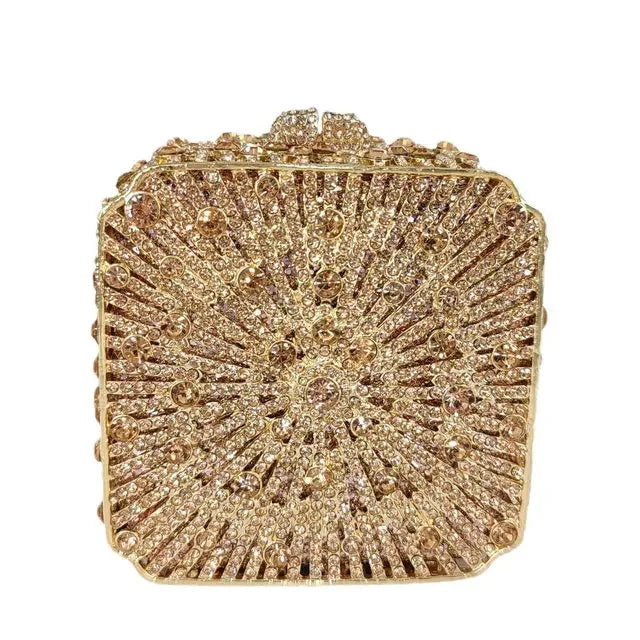 Crystal Evening Clutch Bag - Rhinestone, Bridal, Minaudiere