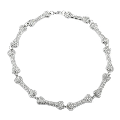 Rhinestone Clavicle Necklace - Aesthetic, Gothic Punk, Choker