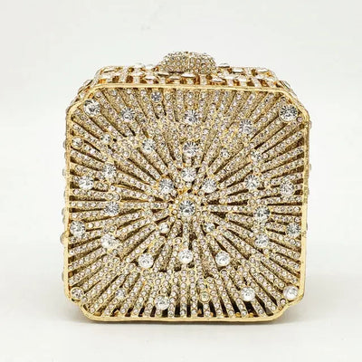 Crystal Evening Clutch Bag - Rhinestone, Bridal, Minaudiere