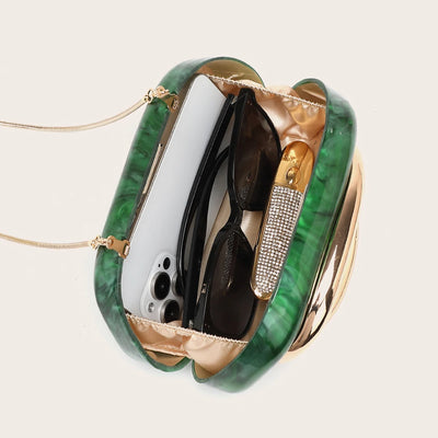 Gold Metal Bridal Clutch