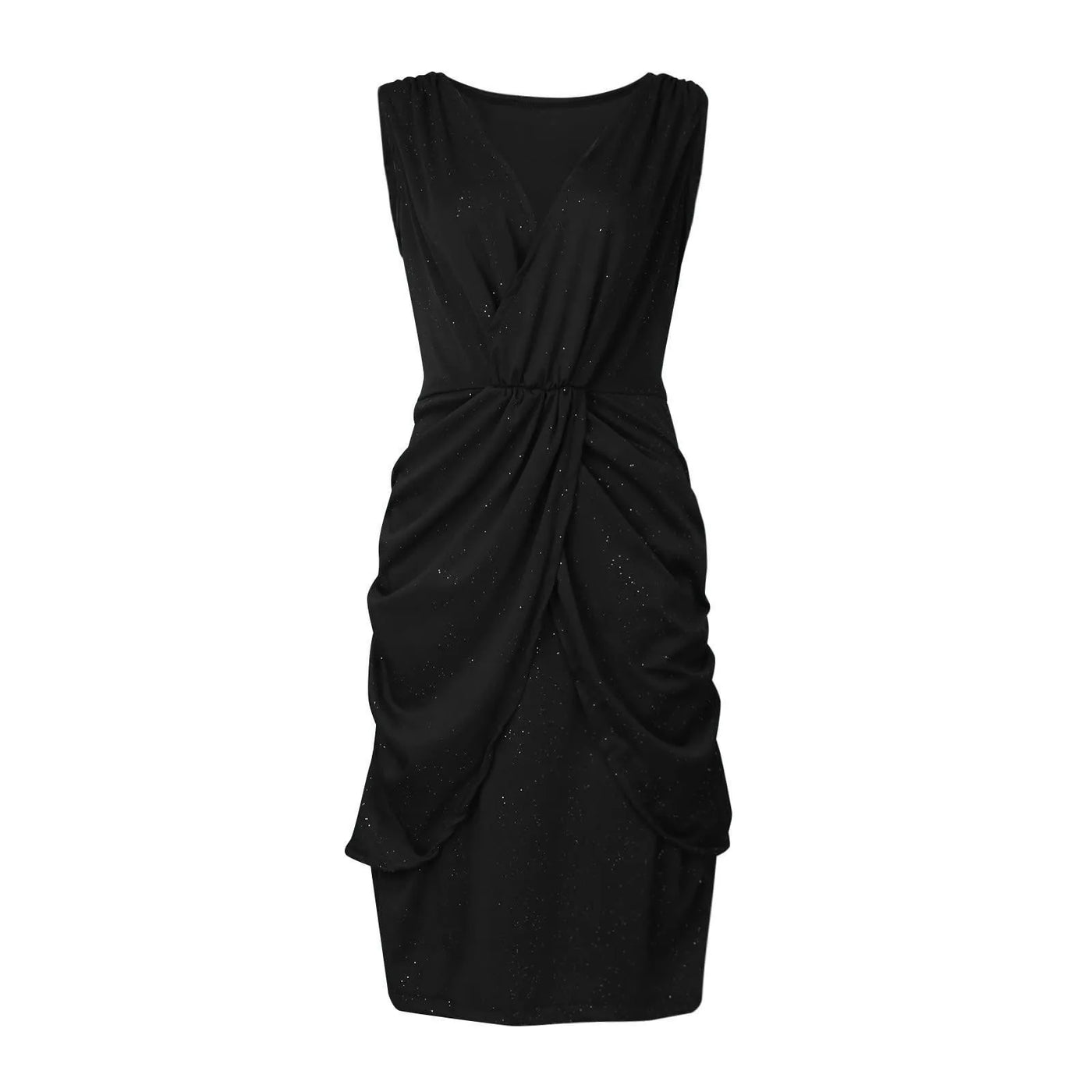 Bronzing Sleeveless V-Neck Dress